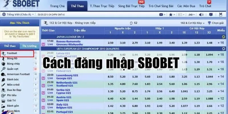 Cách đăng nhập SBOBET - Dễ dàng và nhanh chóng