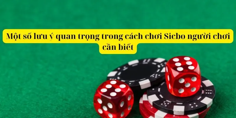 Một số lưu ý quan trọng trong cách chơi Sicbo người chơi cần biết